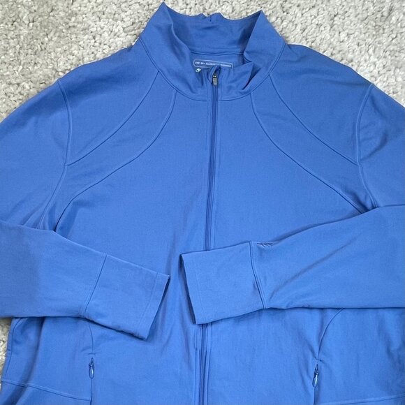 Coolibar Diamond Cove Swim Jacket UPF 50+ Aura Blue XXL - Picture 6 of 8